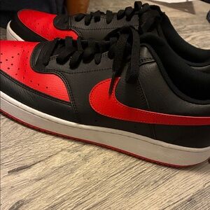Nike Black and Red Sneakers